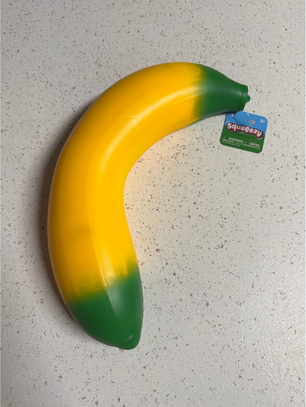 Sunny Days Squeezy XL Banana Yellow Squishy Toy TikTok Stress Relief Sensory NWT